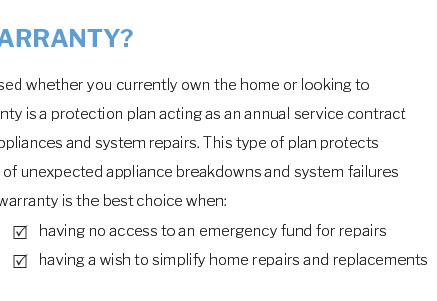 home warranty protection plans